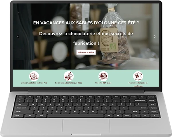 Le chocolatier sablais, site e-commerce