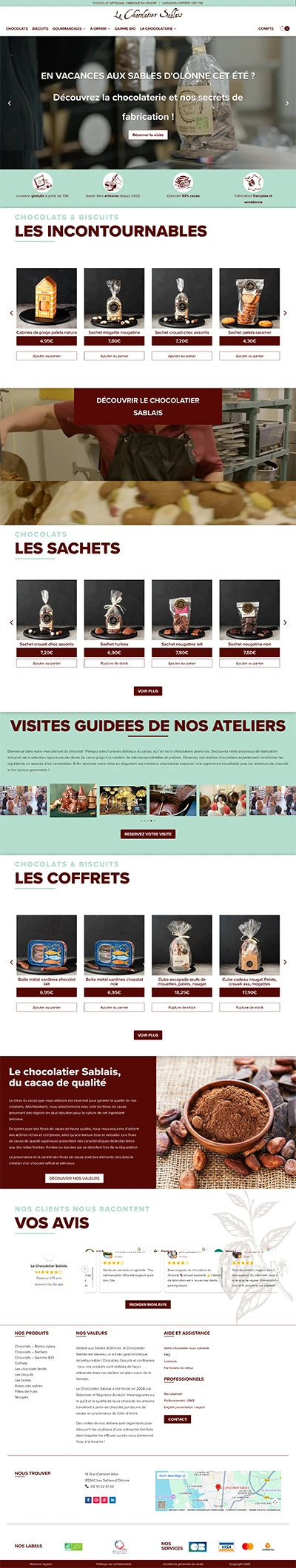Index du Chocolatier Sablais