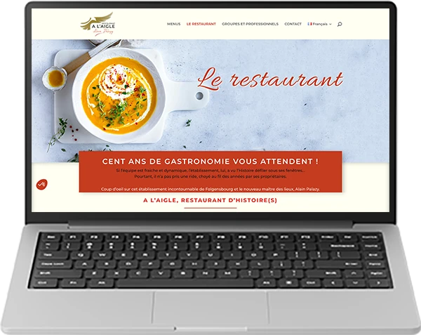 Restaurant À l'aigle, site vitrine