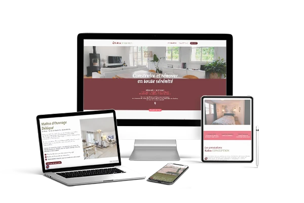 mockup site Kaléa Conception