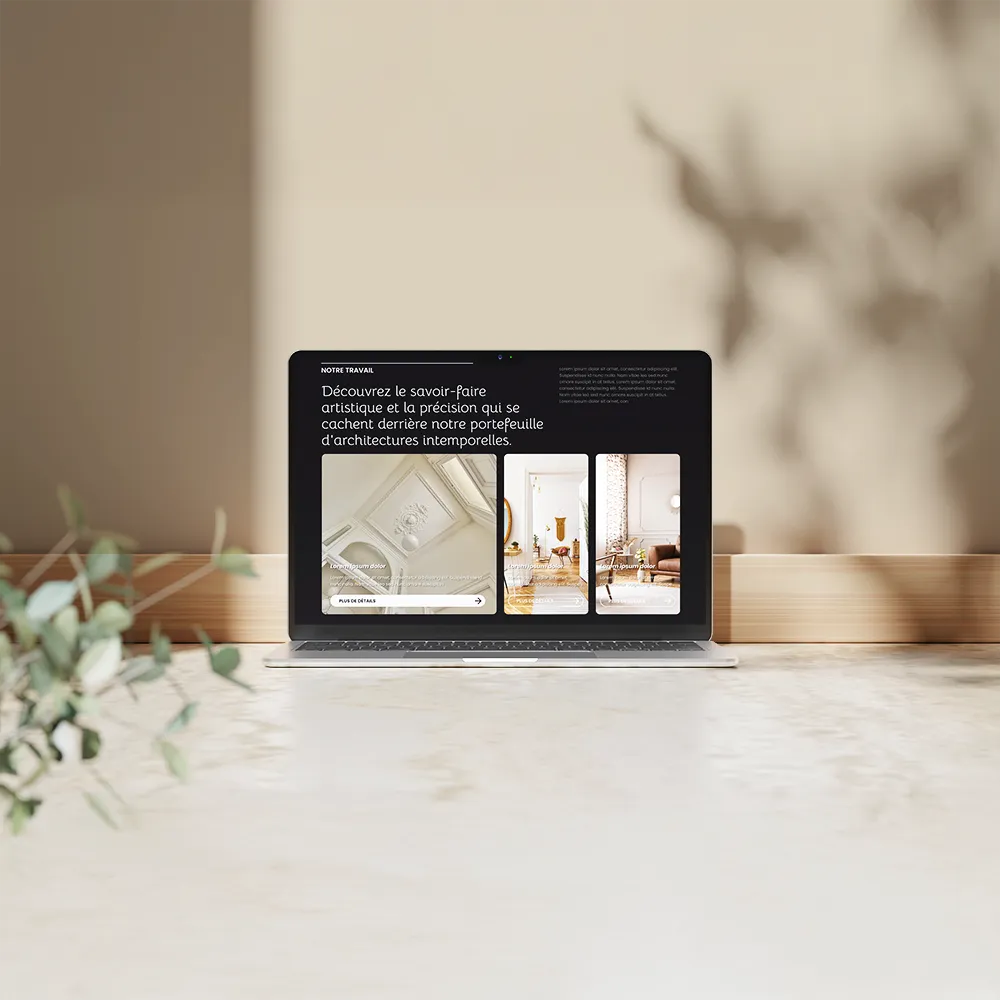 Mock up-site architecte