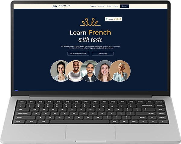 Croissant Academy, site vitrine