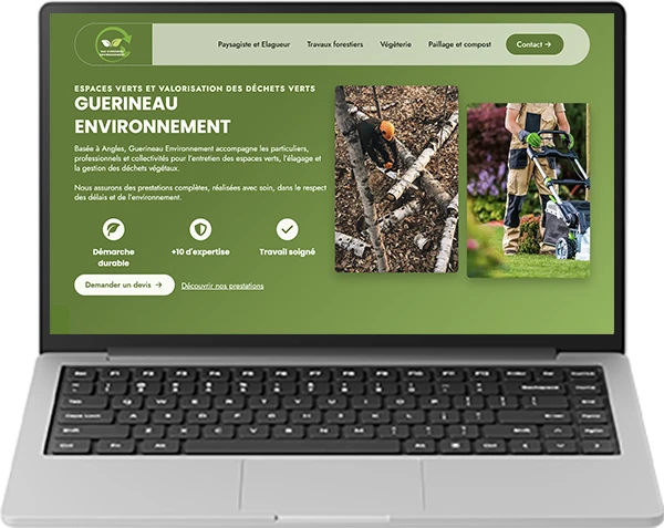 Guerineau Environnement, site vitrine