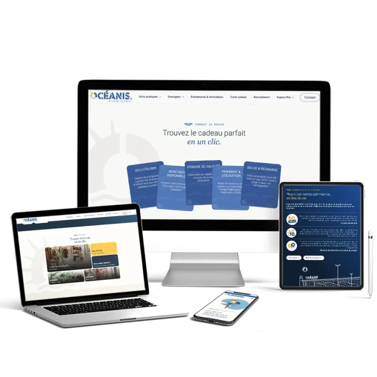 Site vitrine d'Océanis et sa stratégie webmarketing